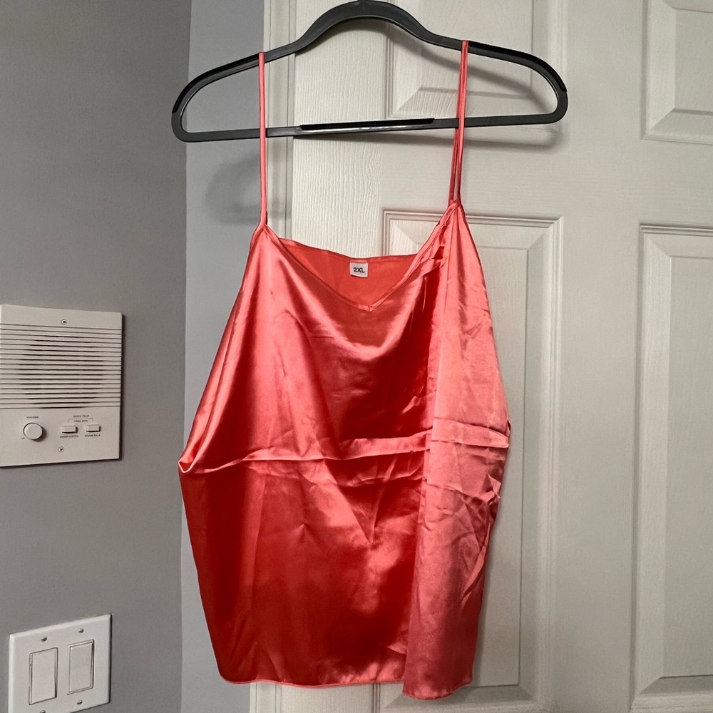 Peach Tank Top and Shorts Pajama Set 💛 2XL NWOT